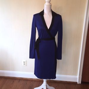 Diane von fostenberg viscose wrap dress